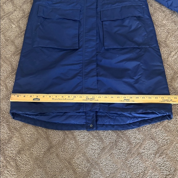 Lands’ End Squall Hooded Long Parka Winter Lined Warm Coat Parka Navy Blue - Picture 15 of 15